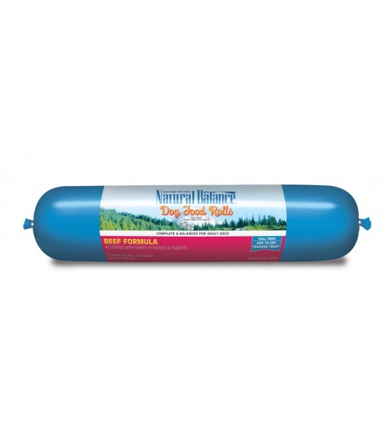 Natural Balance Beef Formula Dog Food Roll 3.5 lb